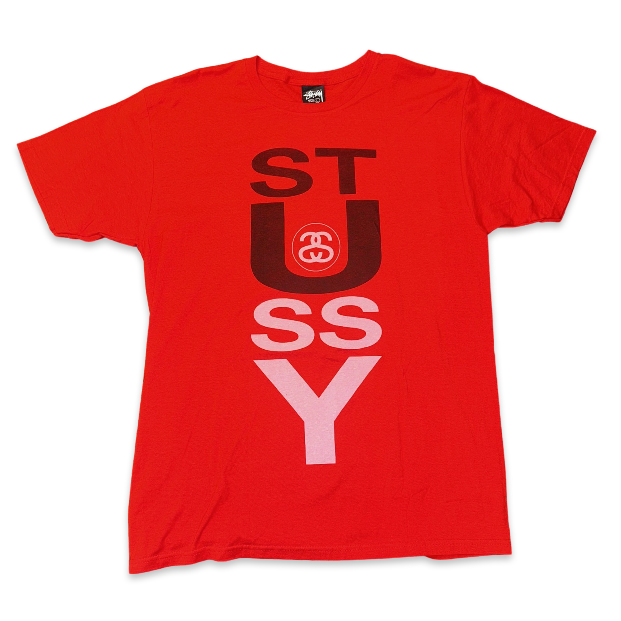 STUSSY Vintage Red Logo Tee