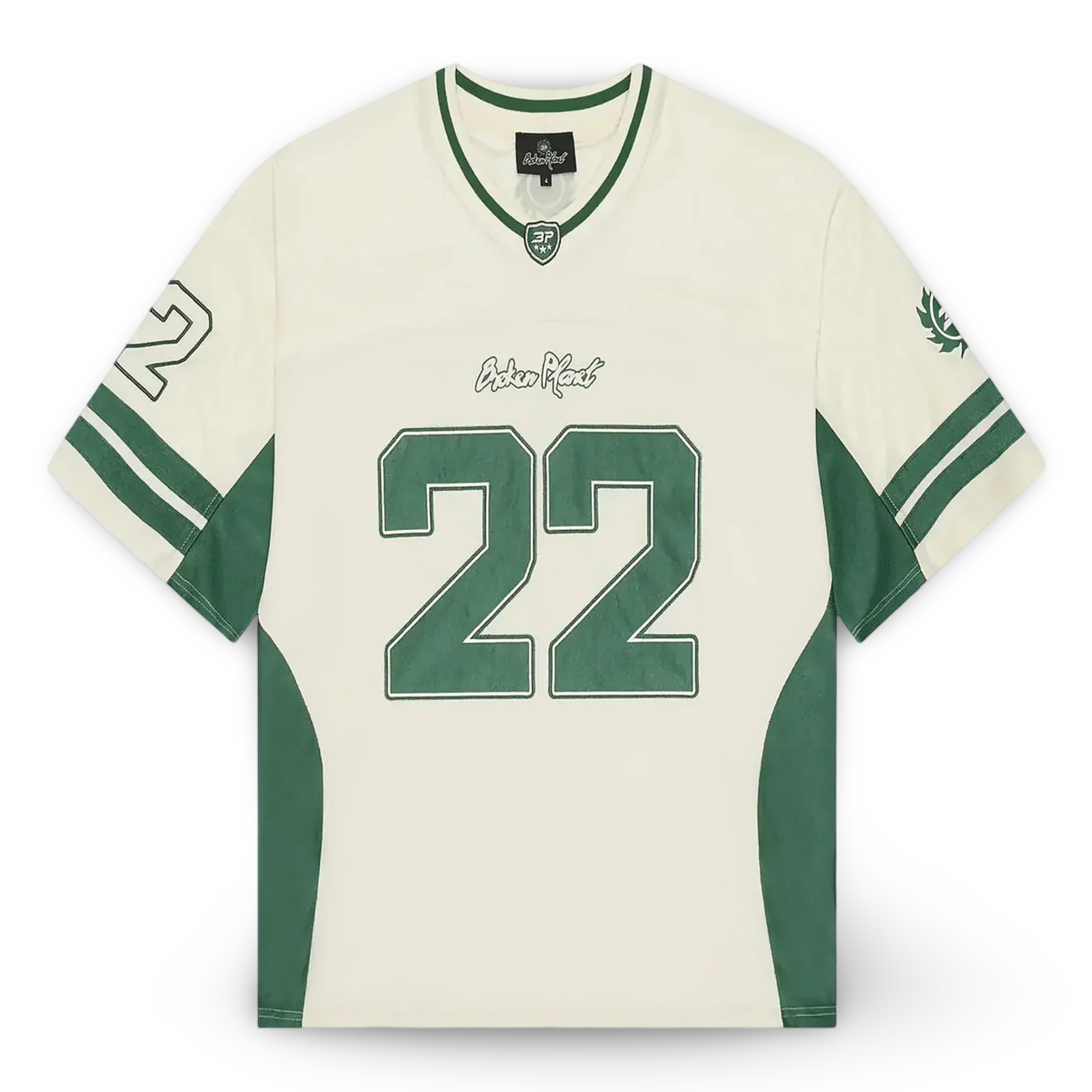 Broken Planet Football Green/White Jersey