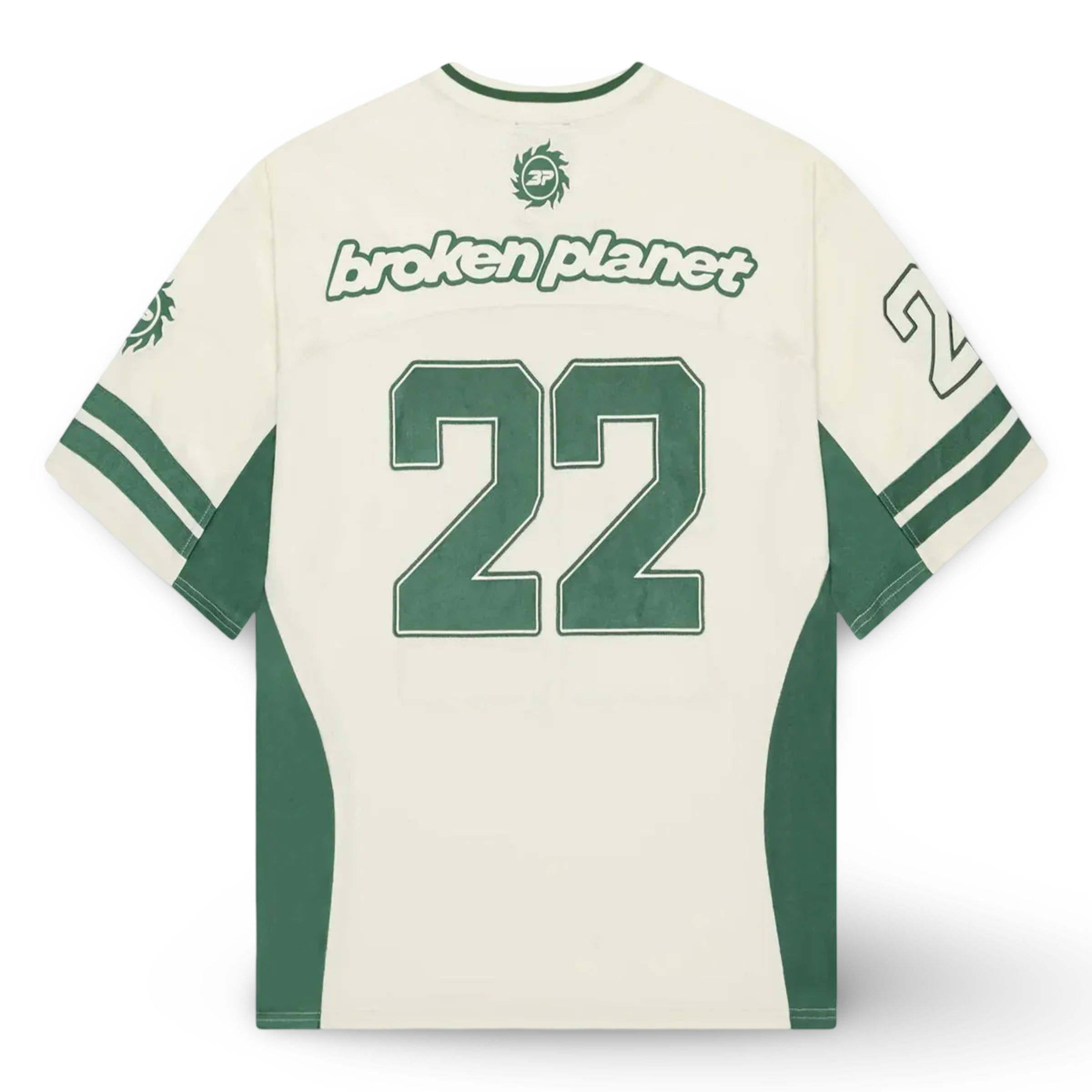 Broken Planet Football Green/White Jersey