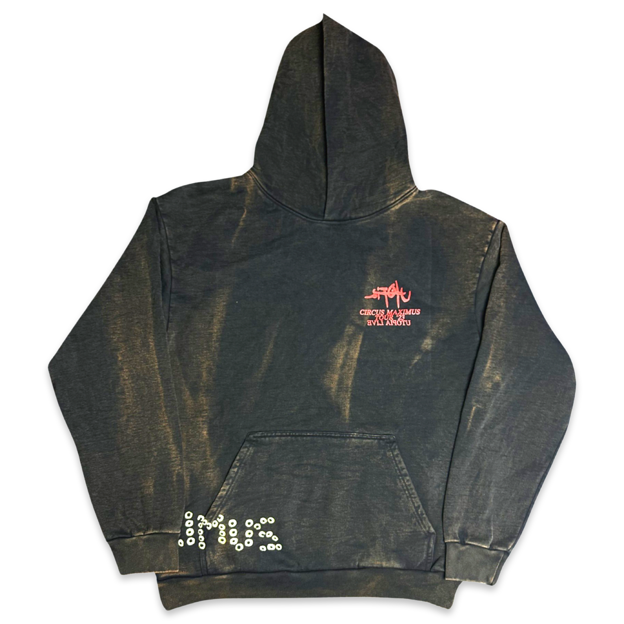 Travis Scott Utopia Tour Maximus Black Washed Hoodie