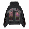 Who Decides War Flames Stained Glass Black Hoodie