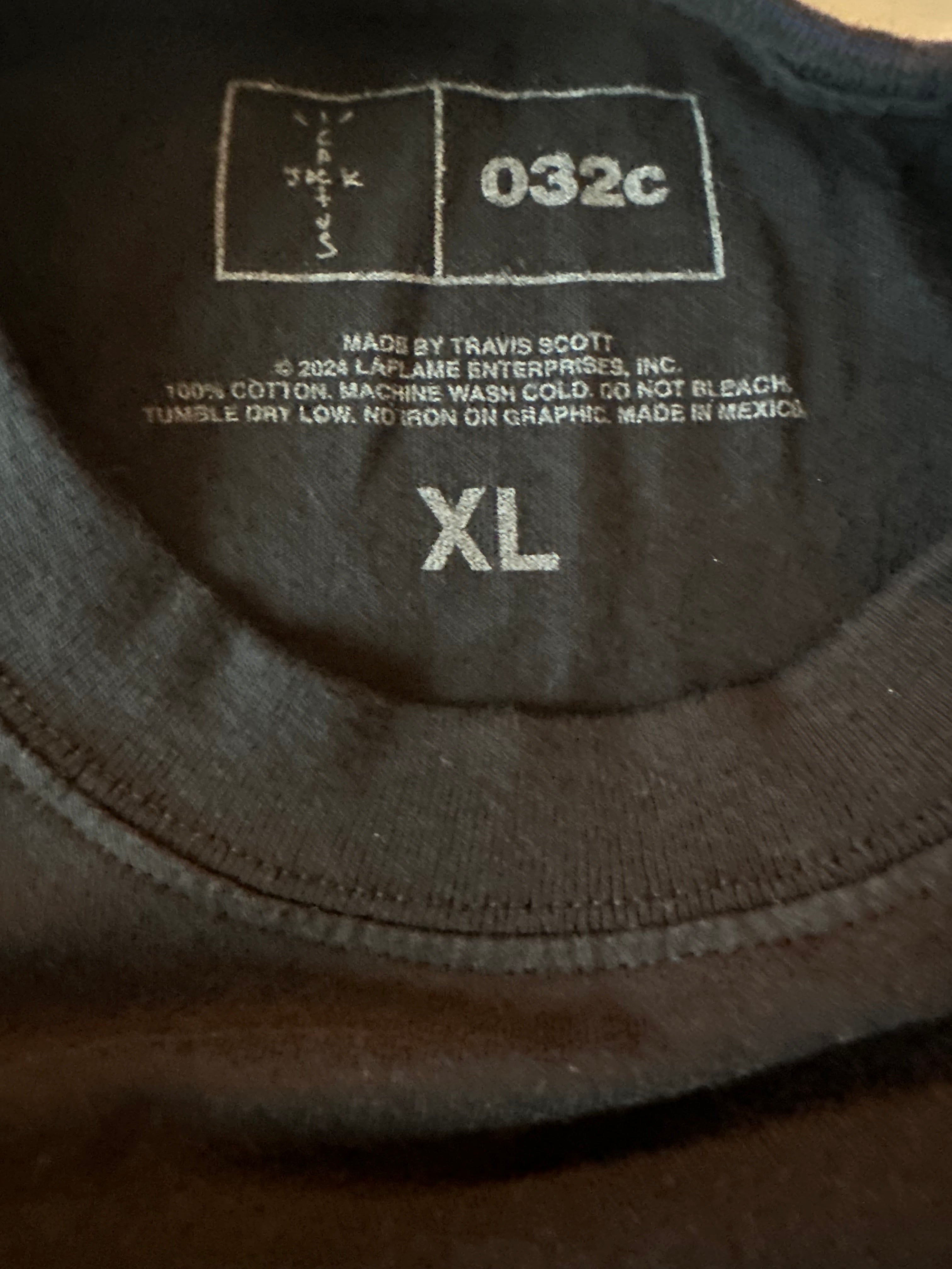 Travis Scott x 032c ComplexCon Exclusive Black Tee