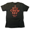 STUSSY Crew Black Tee