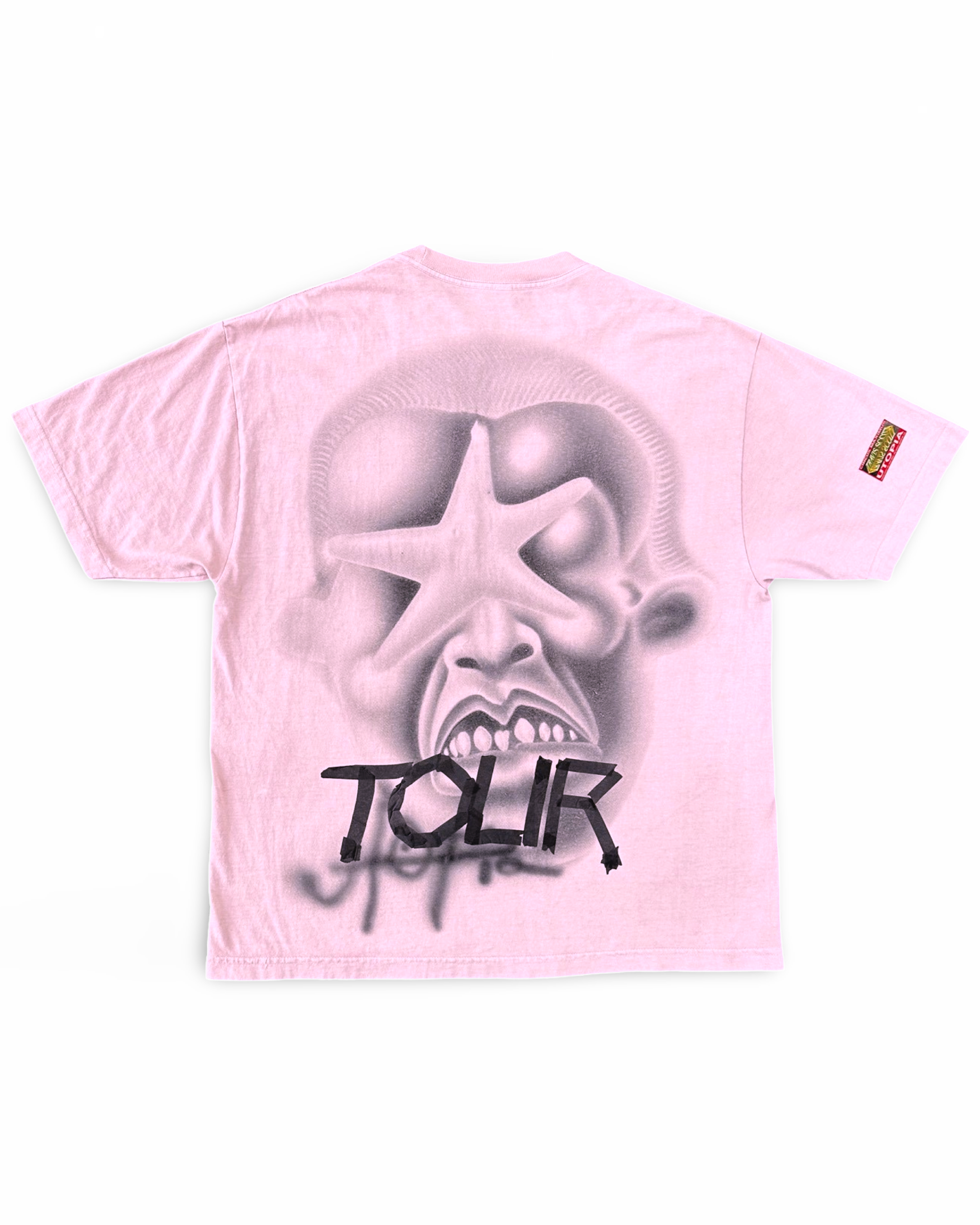 TRAVIS SCOTT Utopia Tour Pink Star Tee