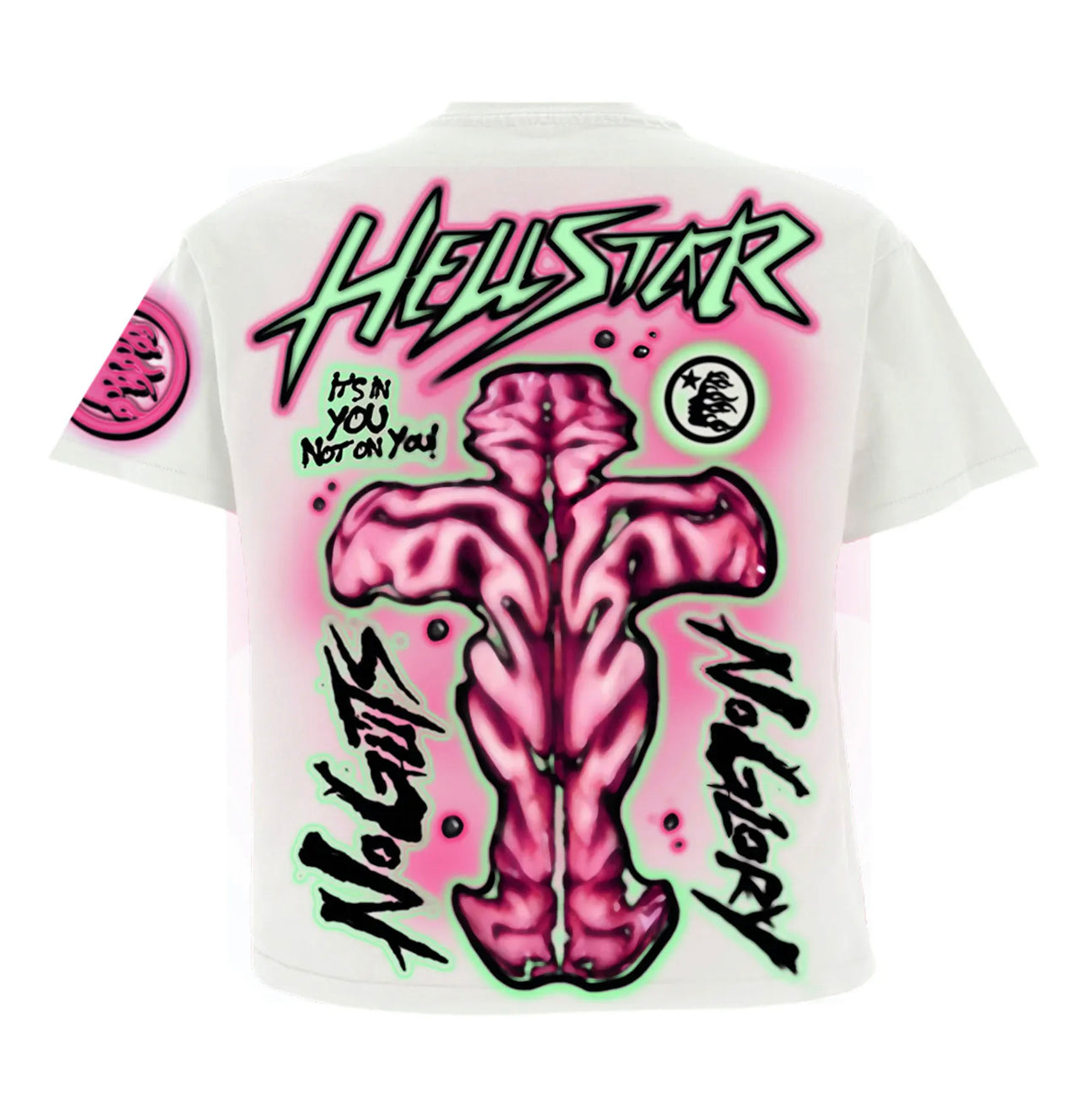 HELLSTAR Capsule 10 No Guts No Glory White Tee