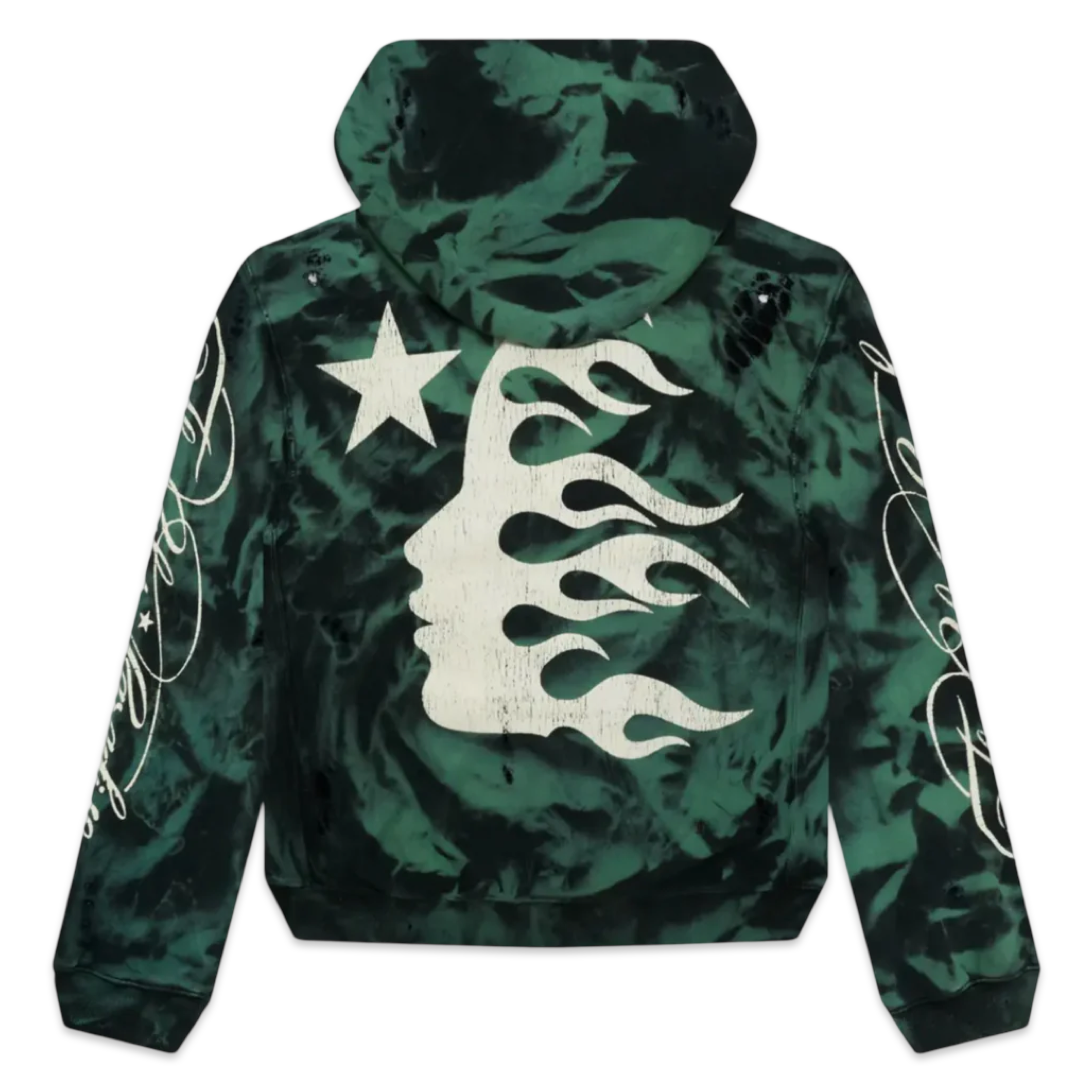 HELLSTAR 11 Unreleased Tie Dye Distressed Hoodie