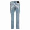 PALM ANGELS Back Logo Light Blue Denim Jeans