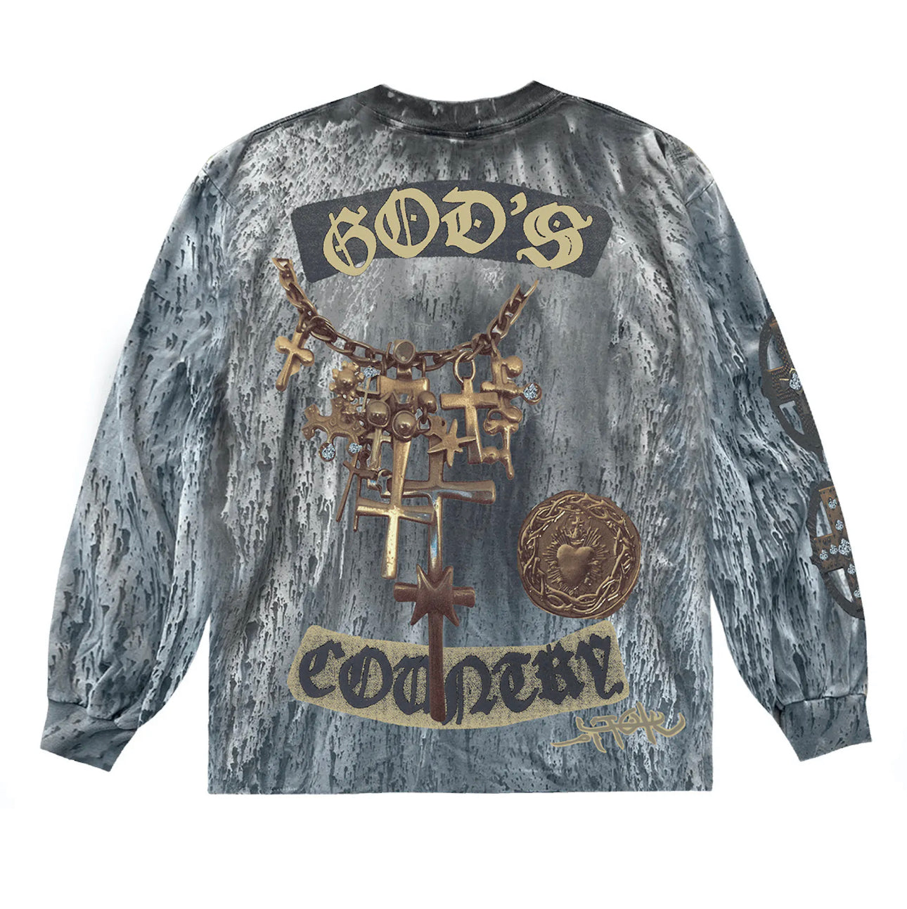 TRAVIS SCOTT Utopia God’s Country Crosses Multicolor Longsleeve