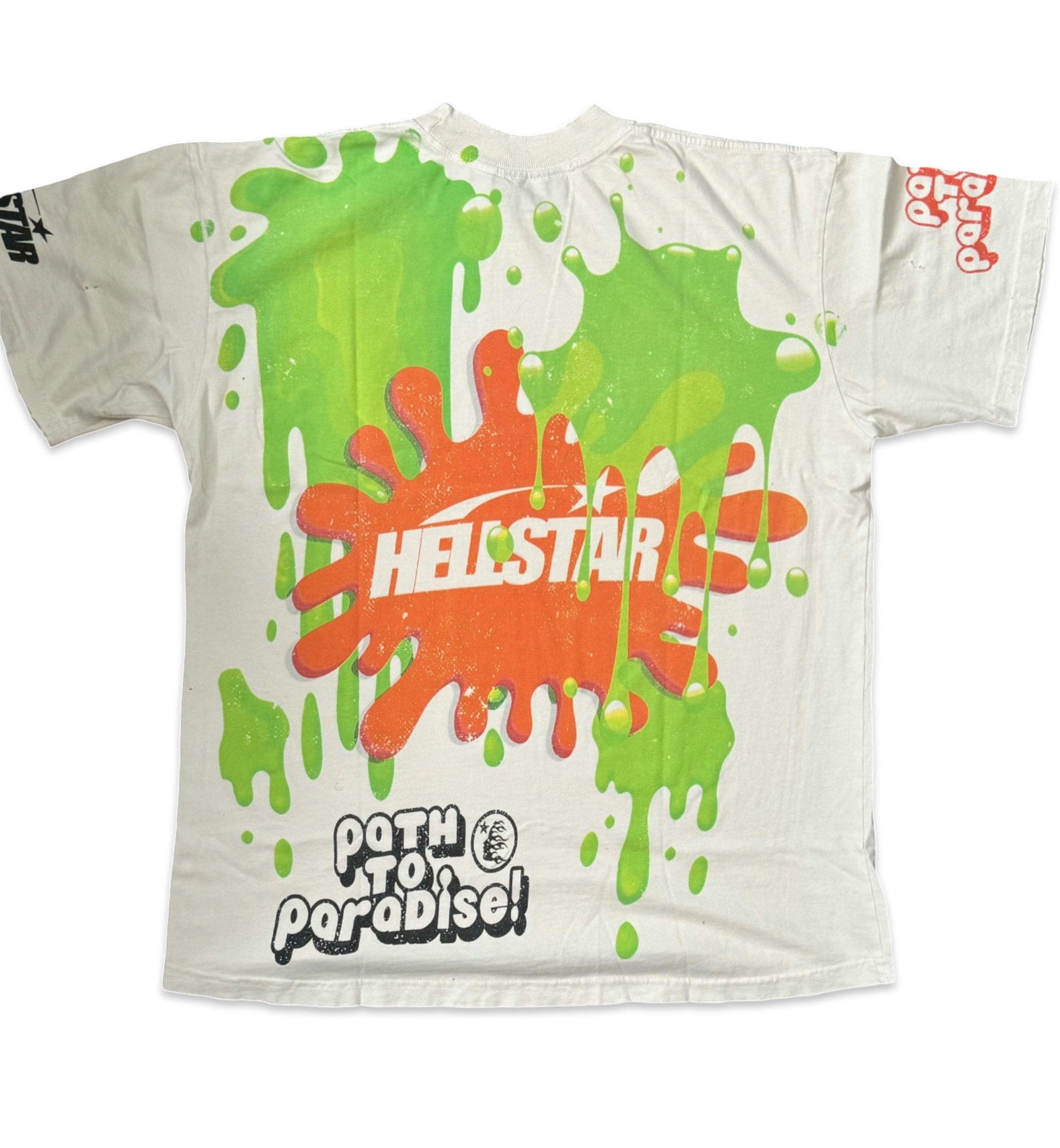 HELLSTAR 11 Unreleased Slime Face White Tee