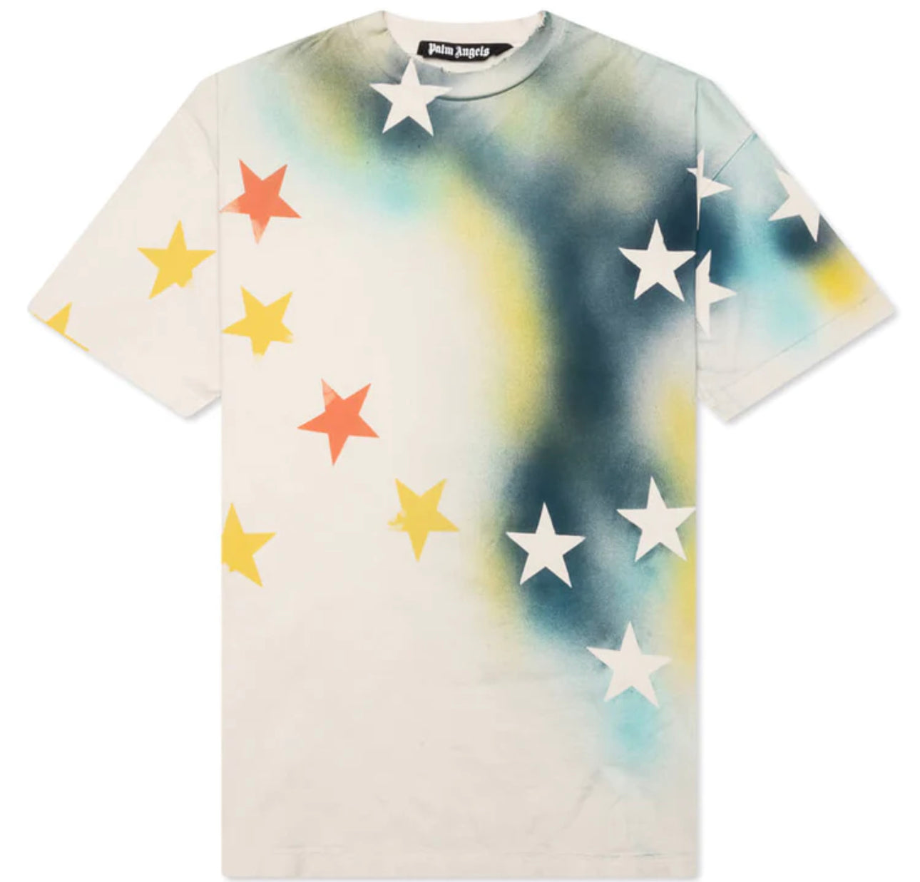 PALM ANGELS Star Sprayed Vintage Tee