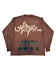 TRAVIS SCOTT Utopia Circus Maximus Tour Brown Dye Longsleeve