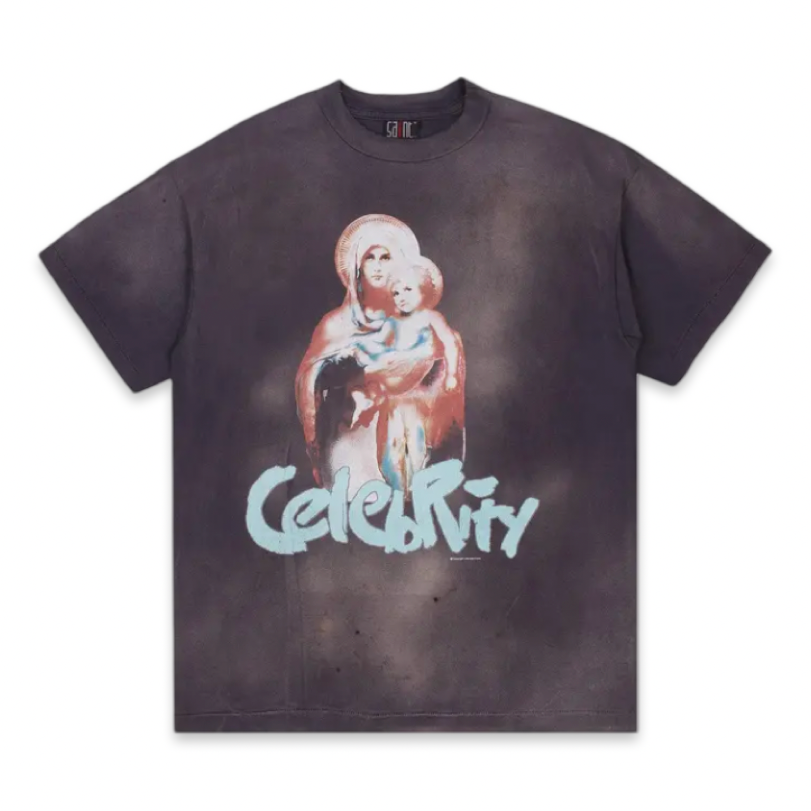 Saint Michael Celebrity Vintage Grey Tee