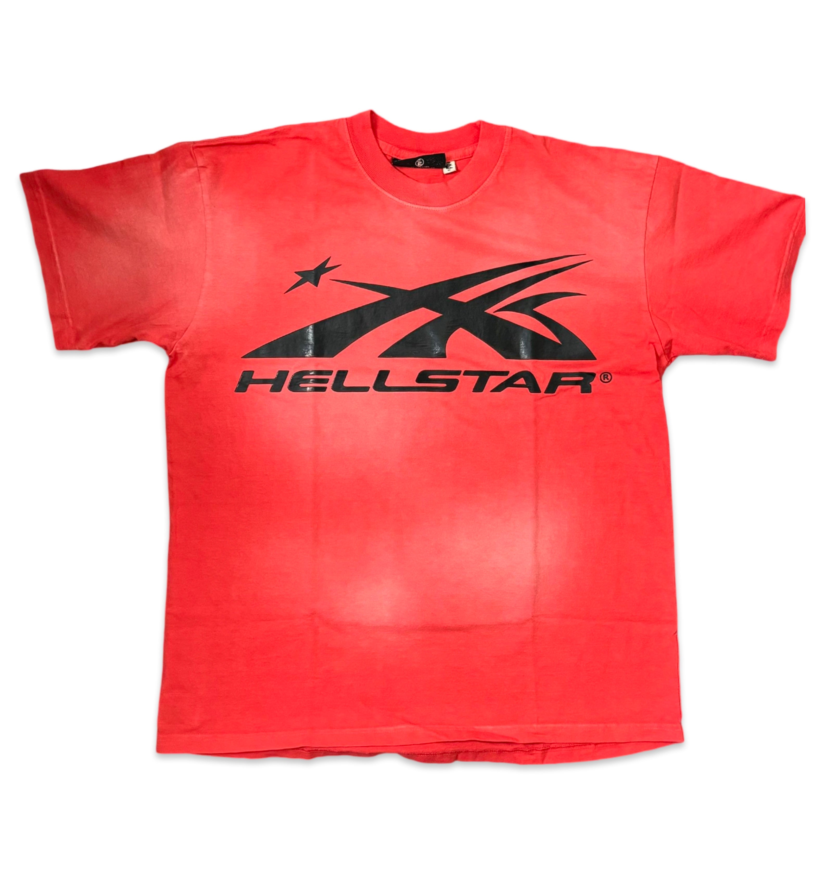 HELLSTAR 11 Unreleased Classic Logo Red Washed Tee