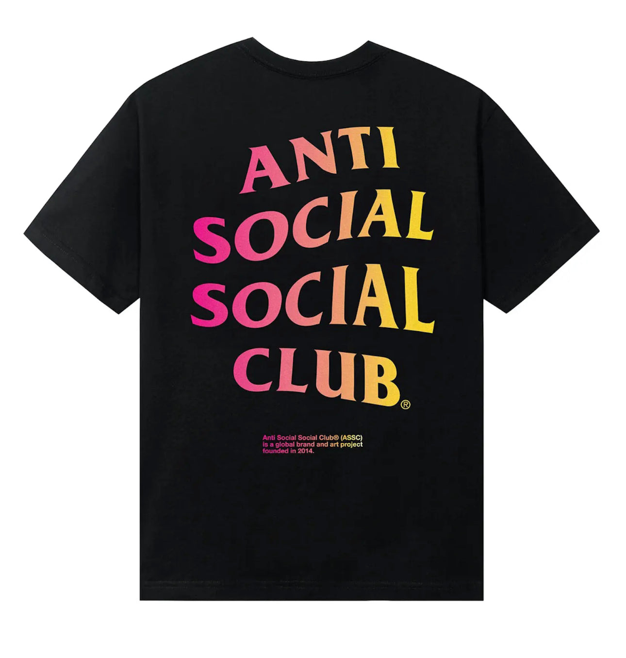 ASSC Ombre Faces Logo Black Tee