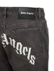 PALM ANGELS Back Logo Black Denim Jeans