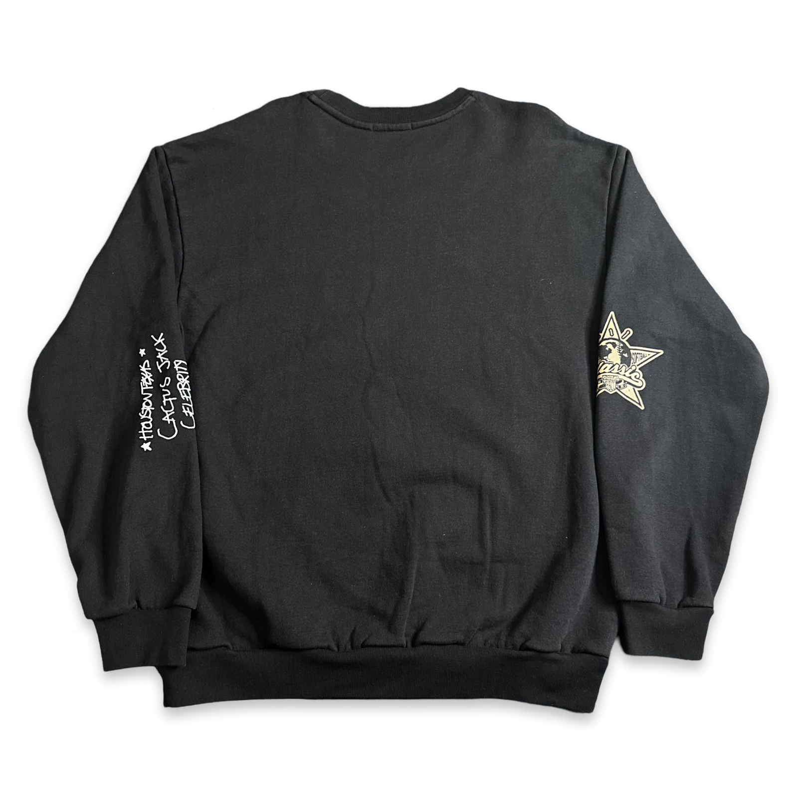 Travis Scott Celebrity Baseball Black Crewneck