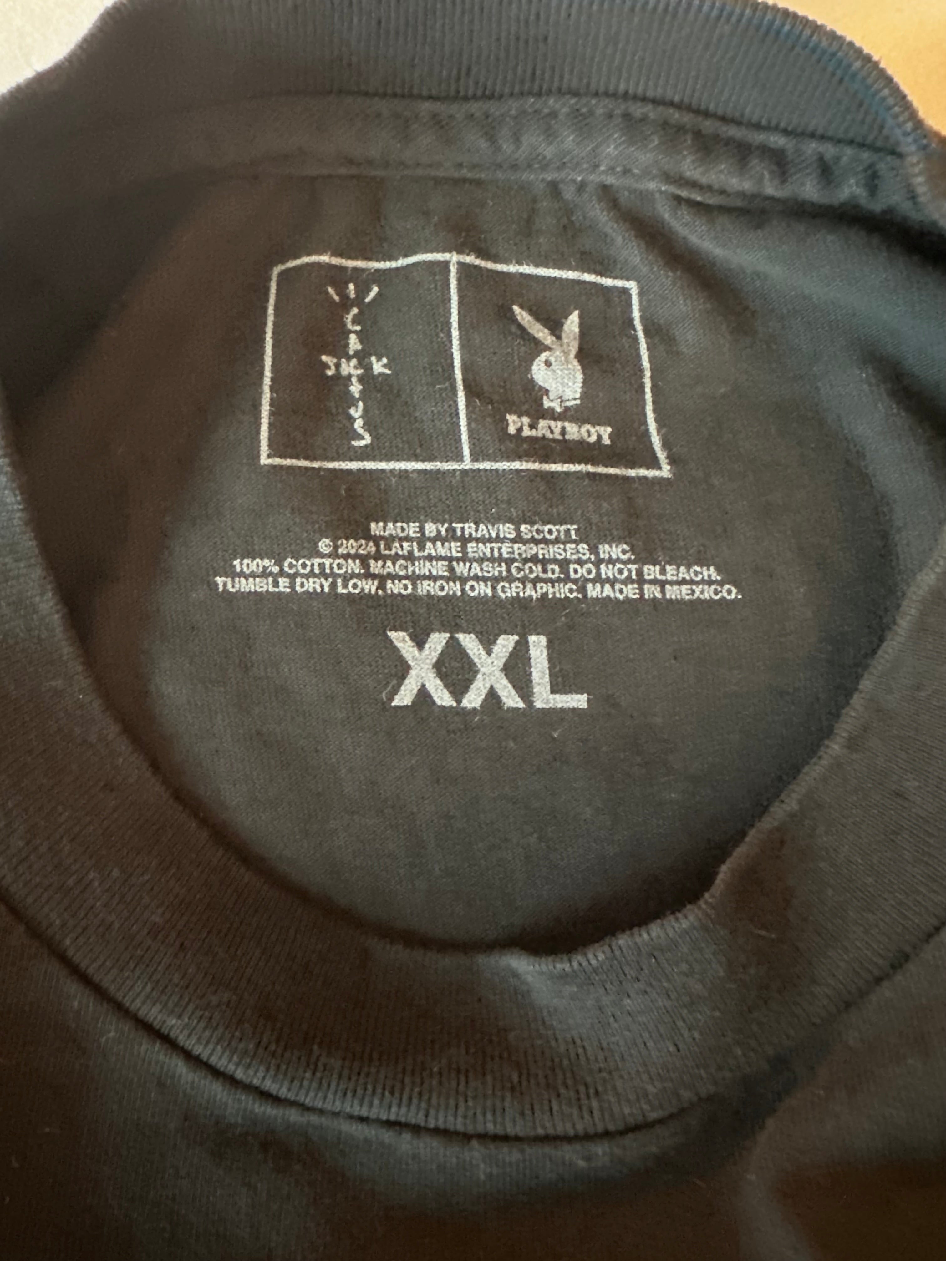 Travis Scott x Playboy ComplexCon Exclusive Black Tee