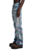 WHO DECIDES WAR Technicolor Embroidery Denim Jeans