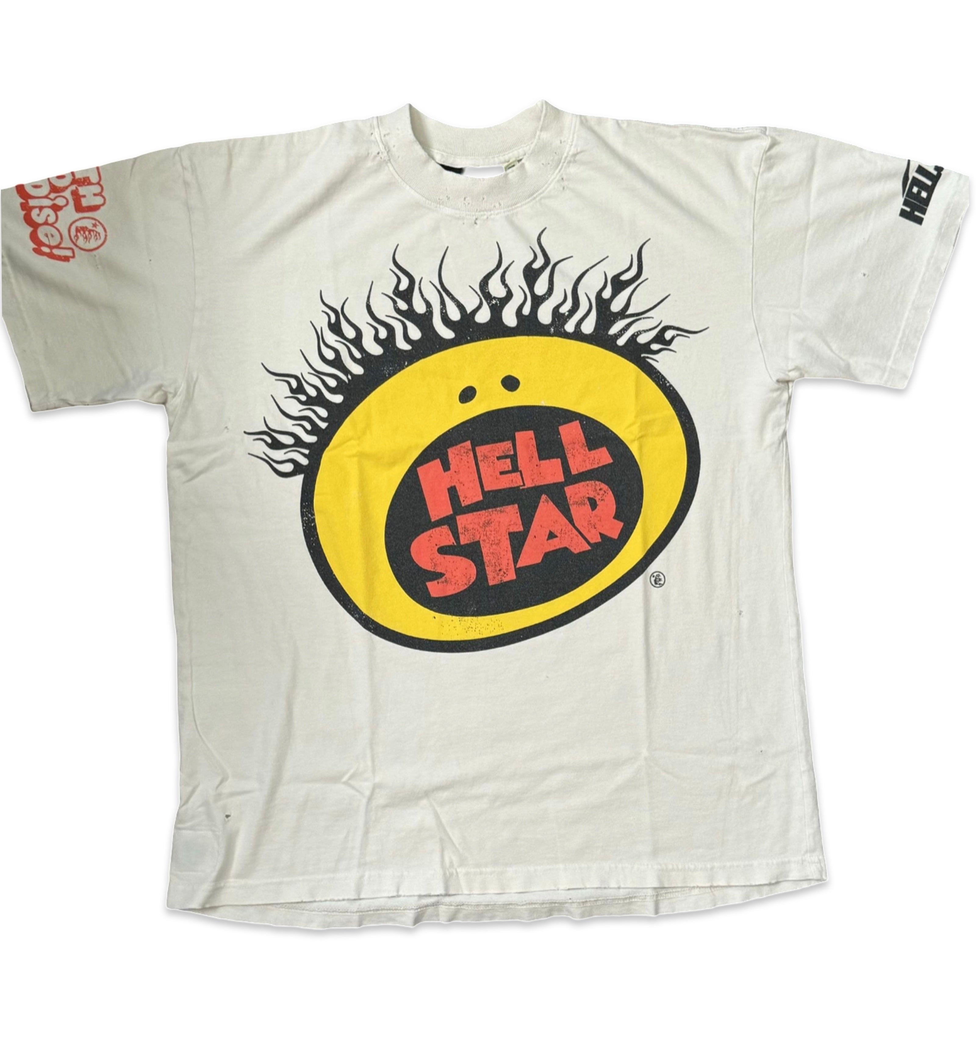 HELLSTAR 11 Unreleased Slime Face White Tee