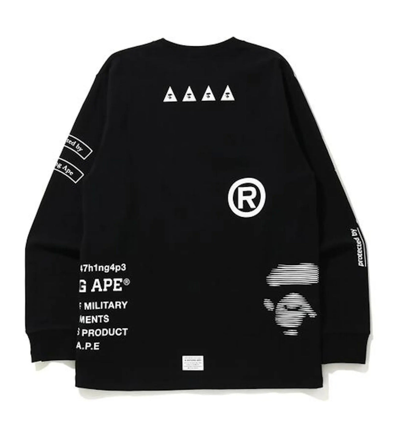 BAPE Security Multi Print Black Longsleeve