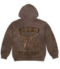 TRAVIS SCOTT Utopia God’s Country Cross Brown Zip Up Hoodie