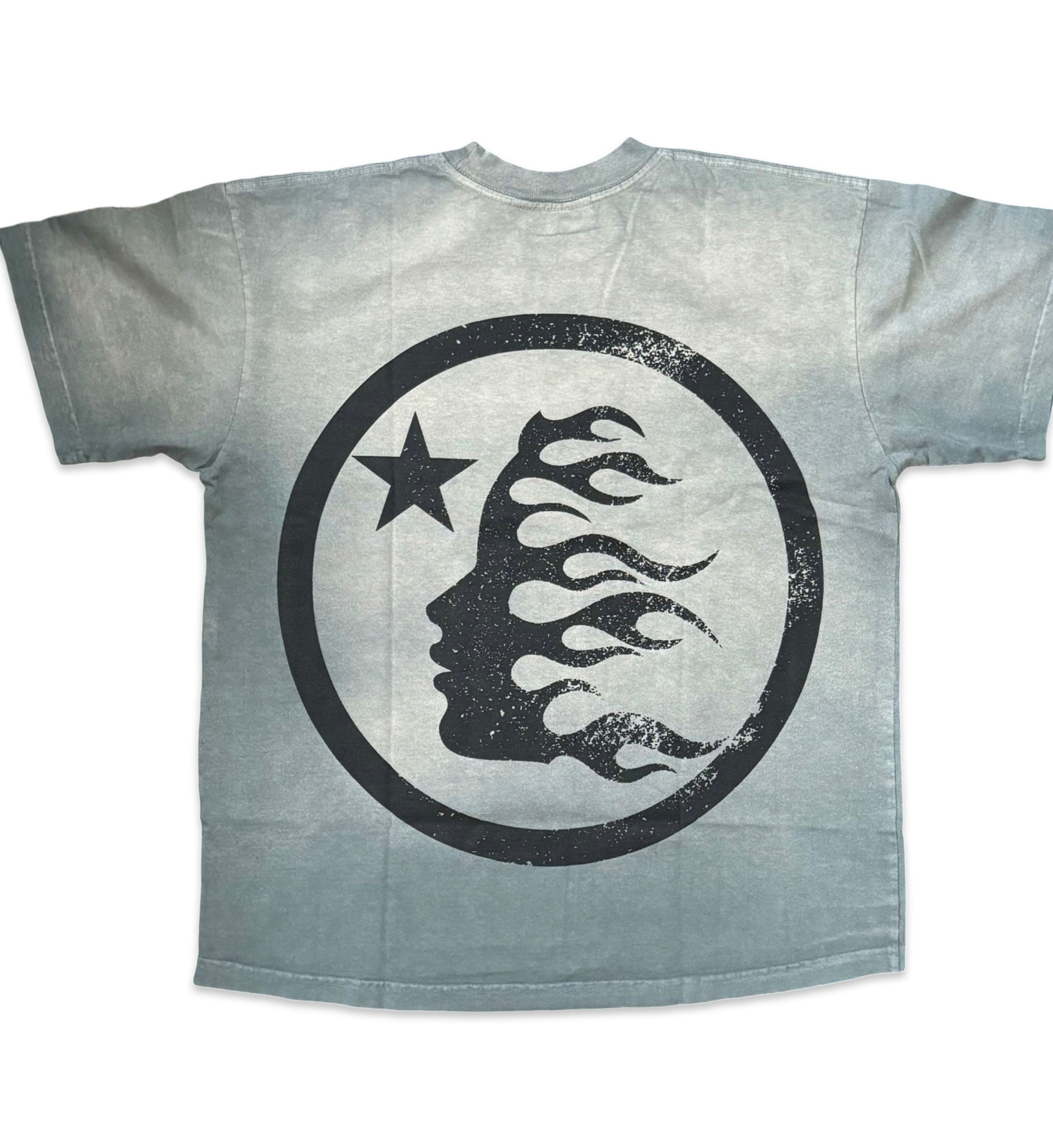 HELLSTAR 11 Unreleased Classic Logo Gray Washed Tee