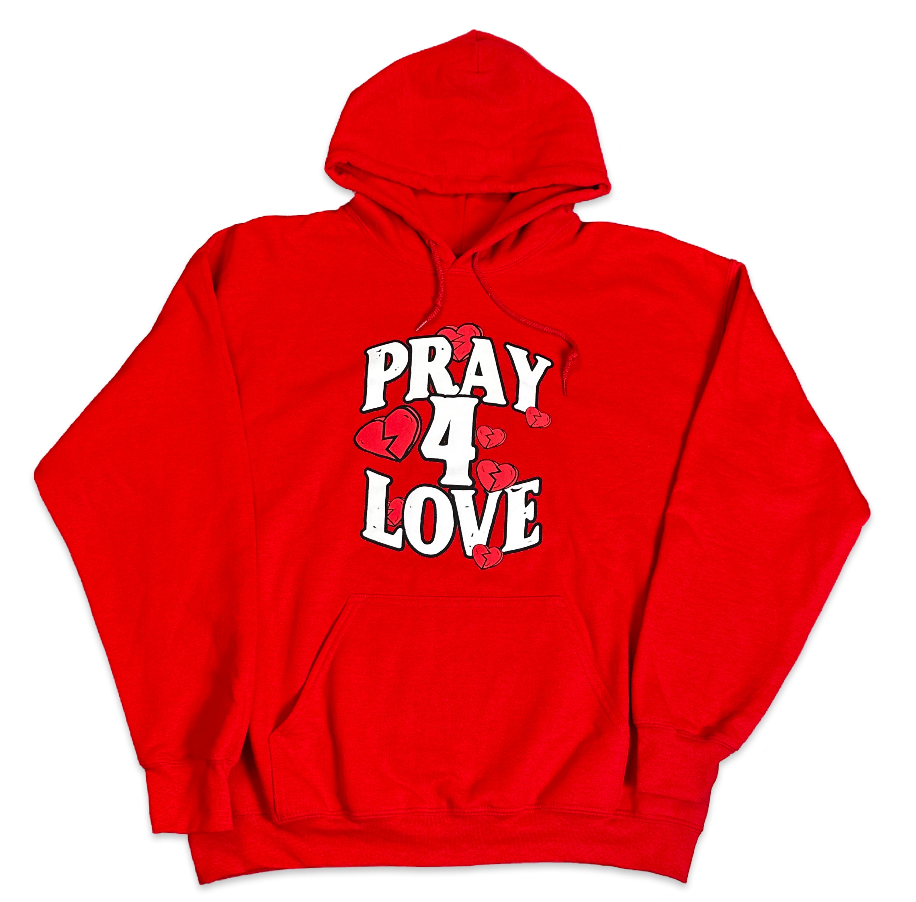 ROD WAVE Pray 4 Love Red Hoodie