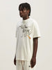 PALM ANGELS Foggy Logo Flame Shiny White Tee