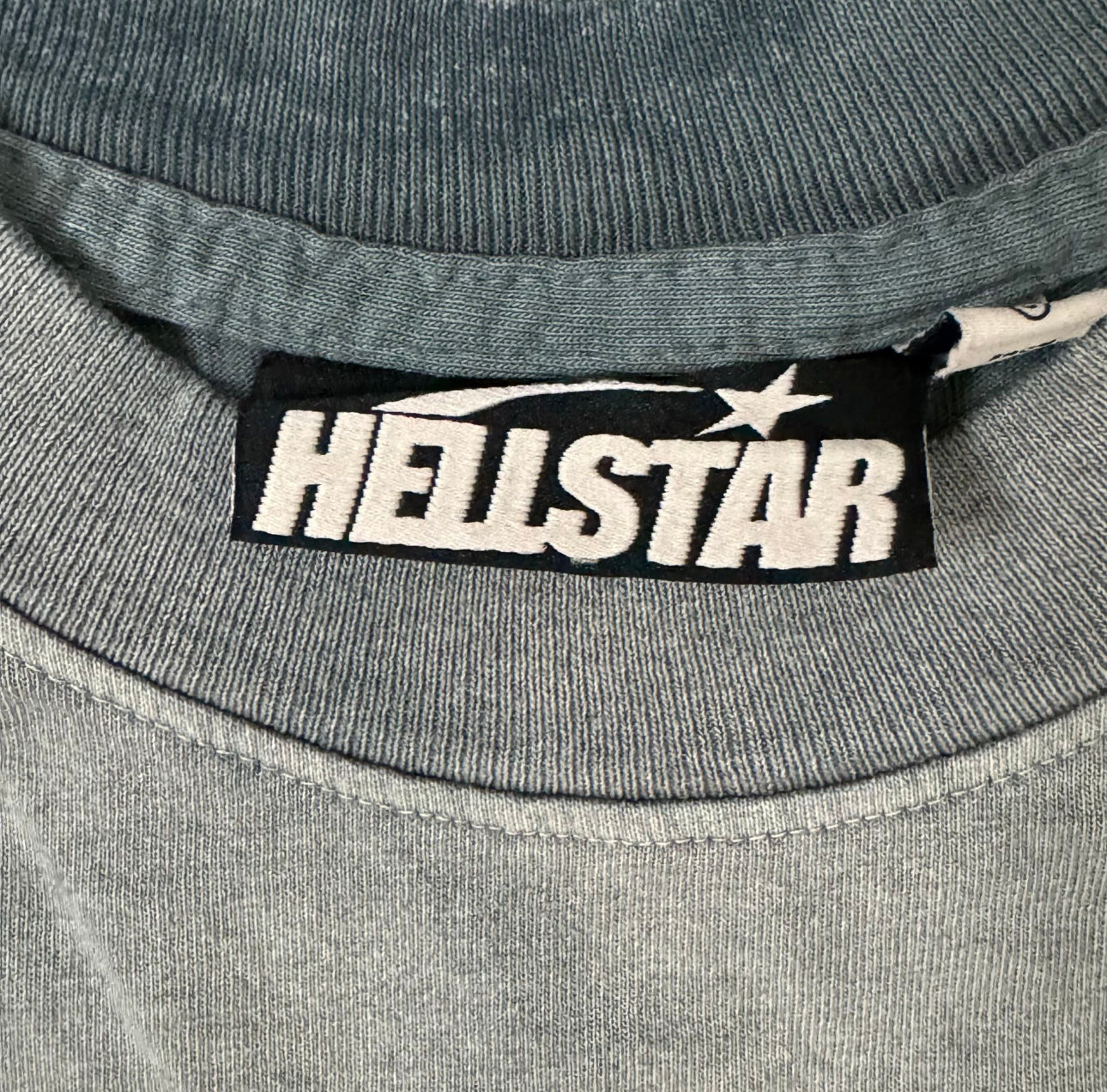 HELLSTAR 11 Unreleased Classic Logo Gray Washed Tee