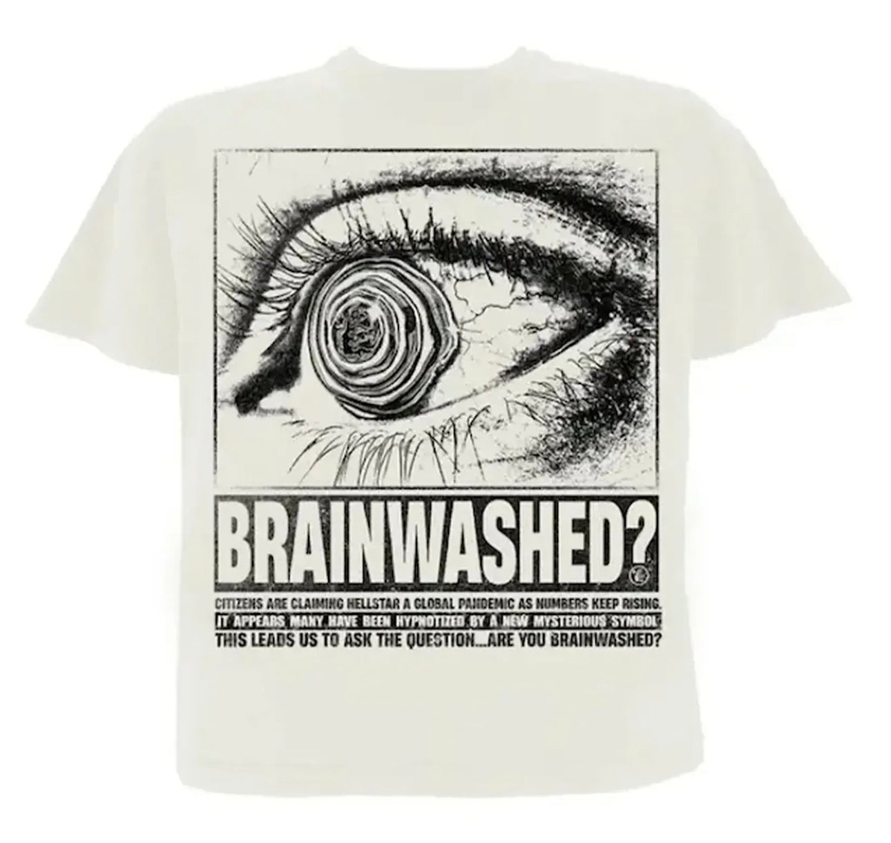 HELLSTAR Capsule 10 Brainwashed Eyeball White Tee