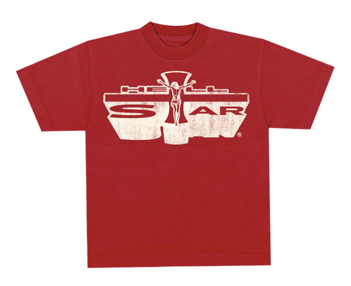 HELLSTAR Jesus Emblem Capsule 9 Red Tee