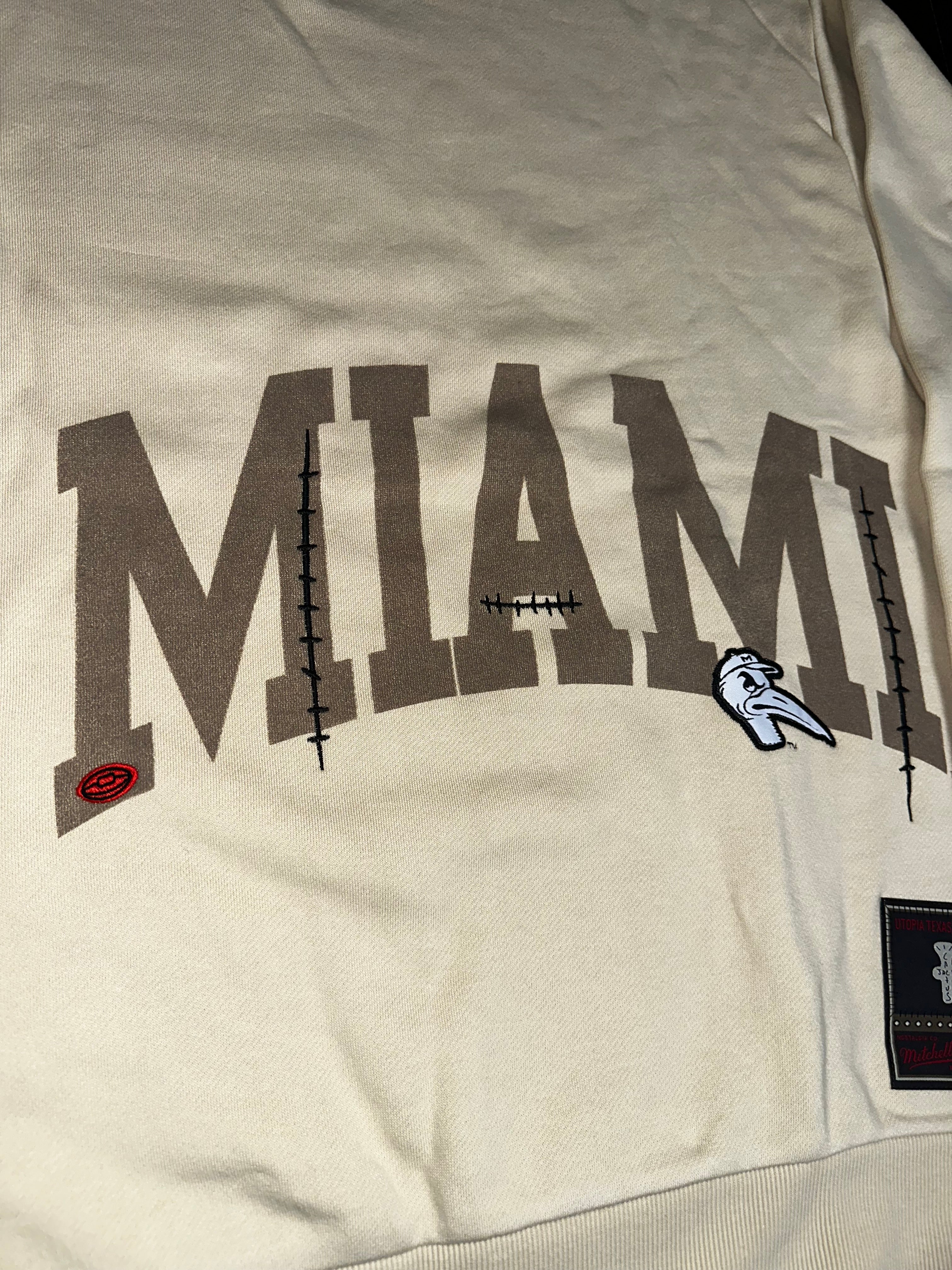 *IN HAND* Cactus Jack Goes Back To Miami Hurricanes Cream Crewneck