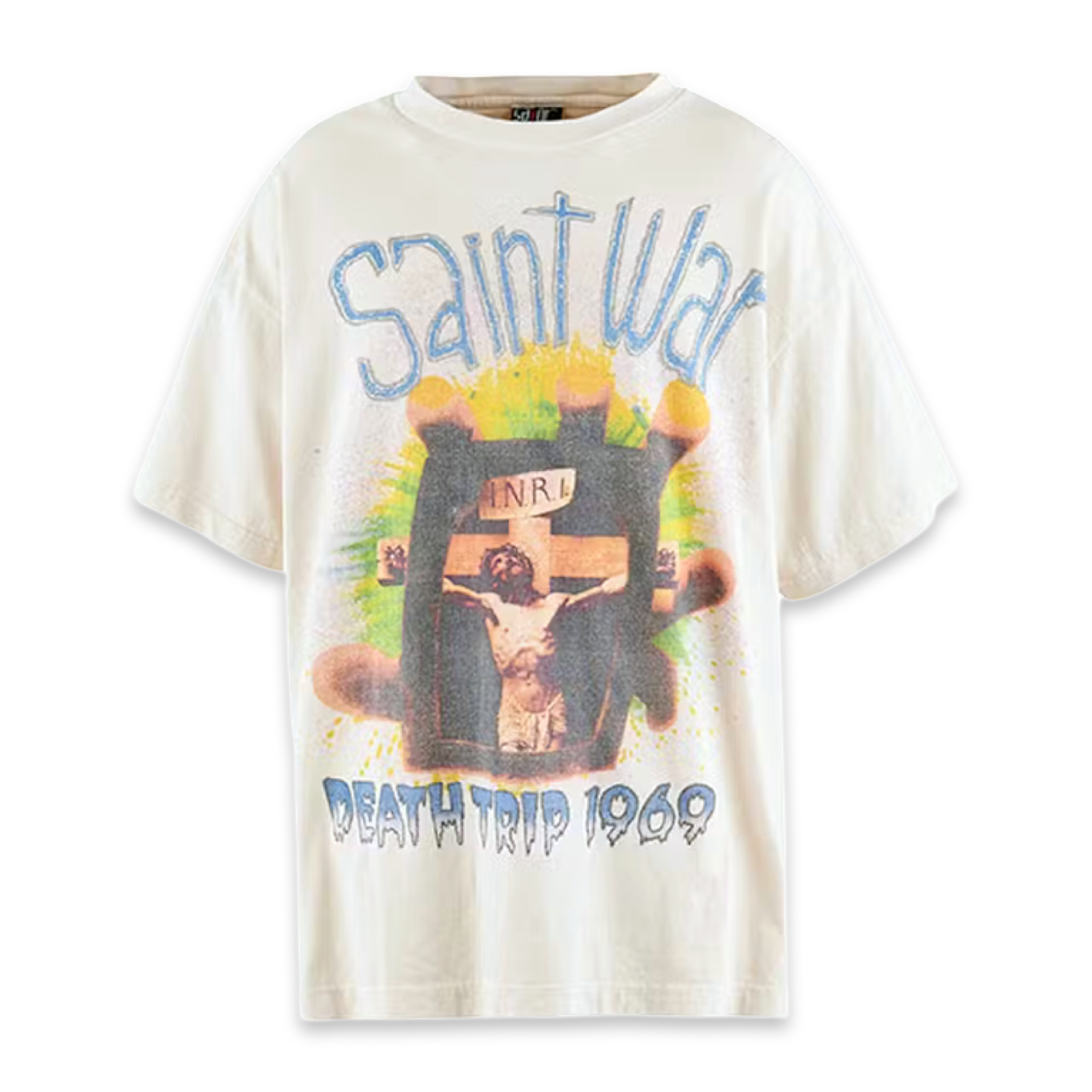 Saint Michael Death Trap Vintage White Tee