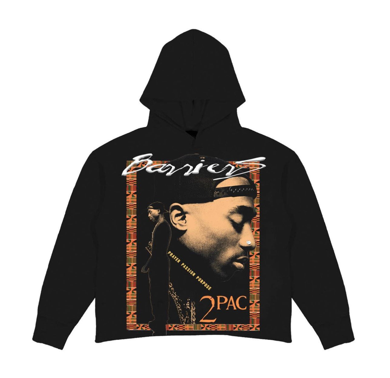 BARRIERS x 2PAC Prayer Passion Purpose Black Hoodie