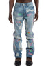 WHO DECIDES WAR Technicolor Embroidery Denim Jeans