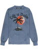 PALM ANGELS Sunset Palm Garment Blue Dyed Longsleeve