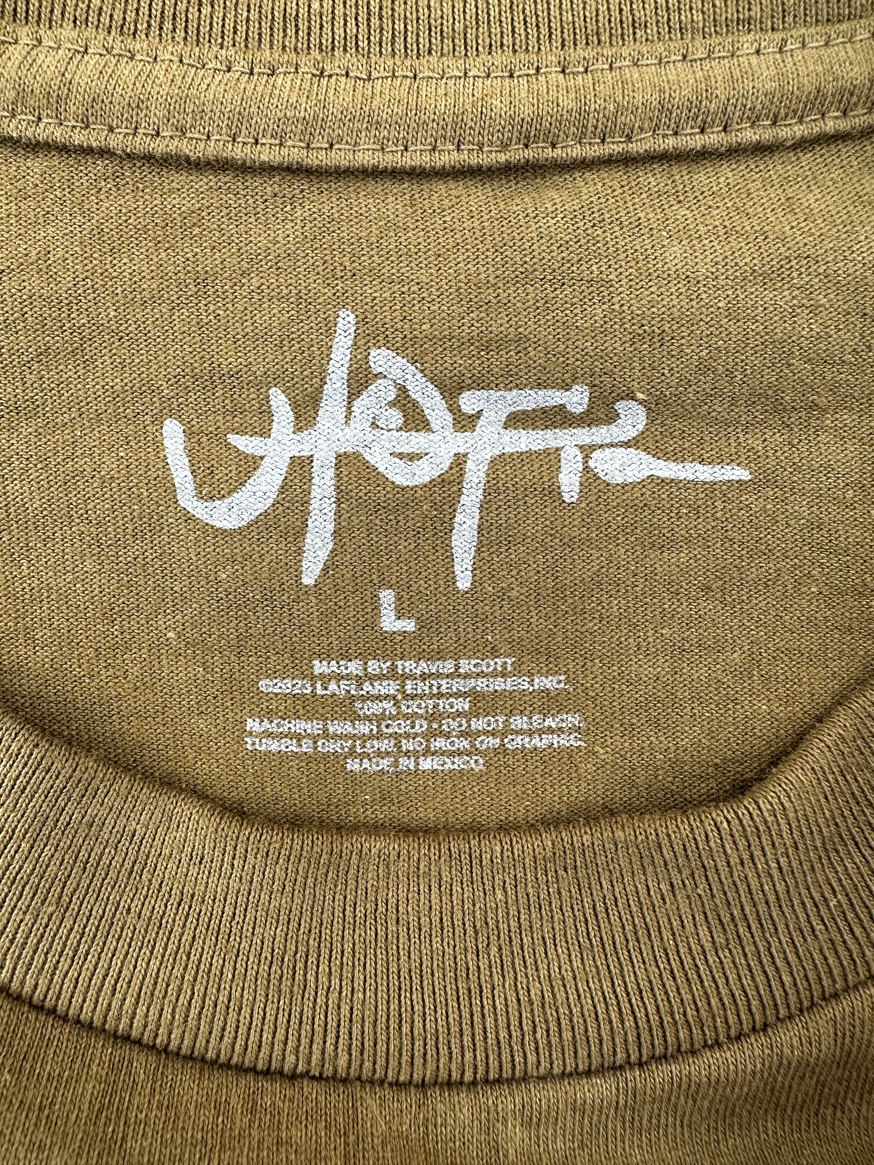 TRAVIS SCOTT Utopia In Miami Festival Olive Green Tee