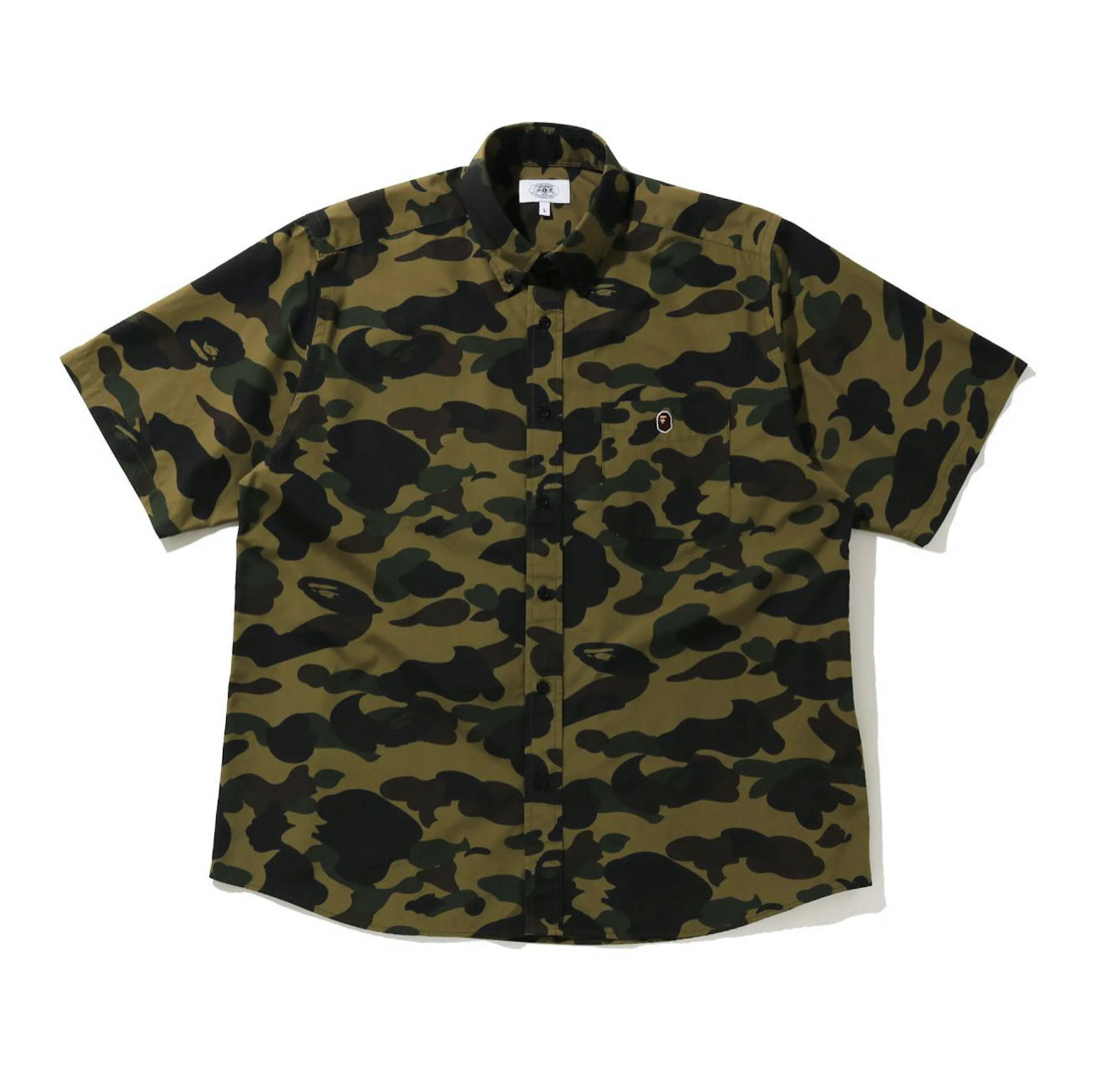 BAPE 1st Camo Green Relaxed Short Sleeve Shirt