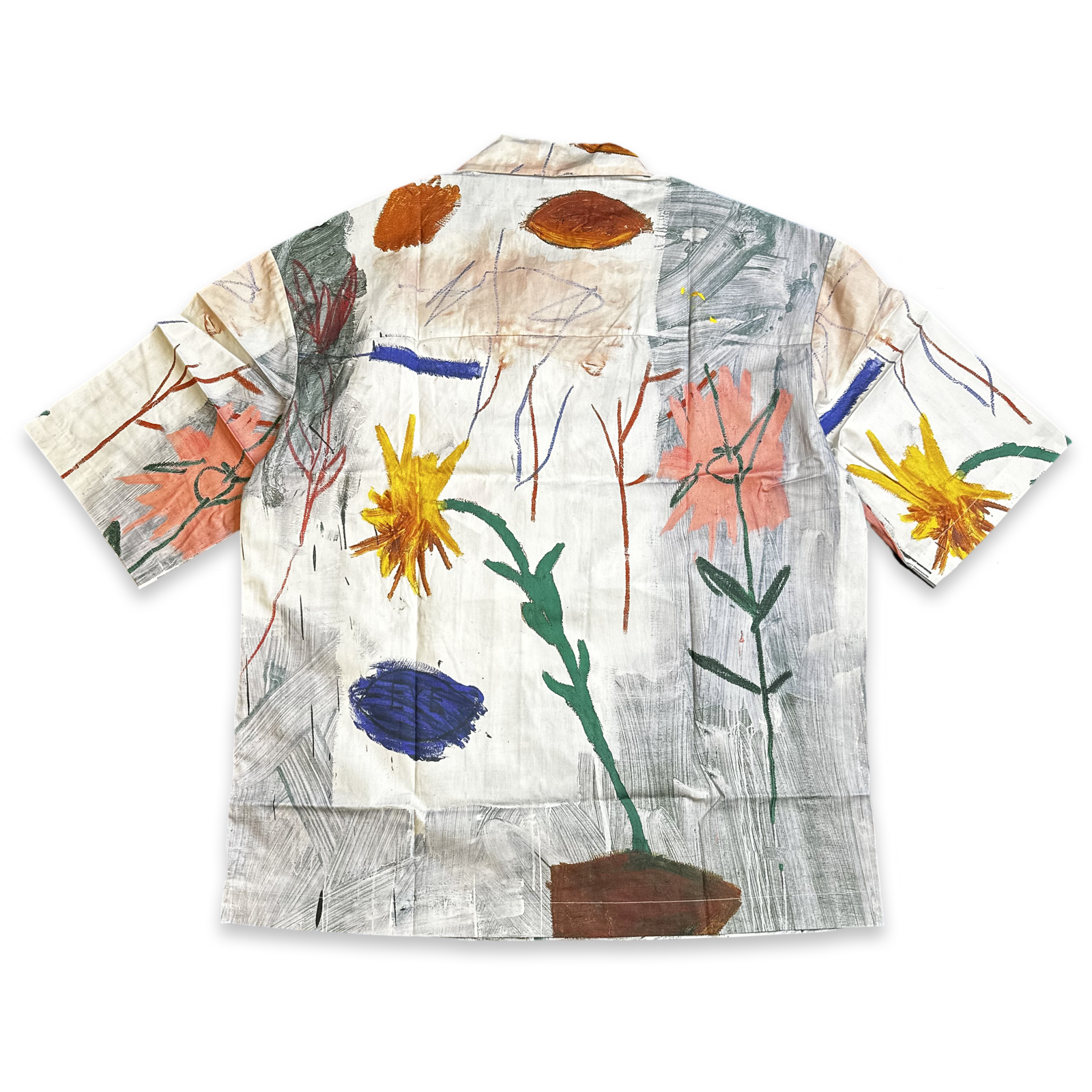 Who Decides War Multicolor Flower Button Up Tee