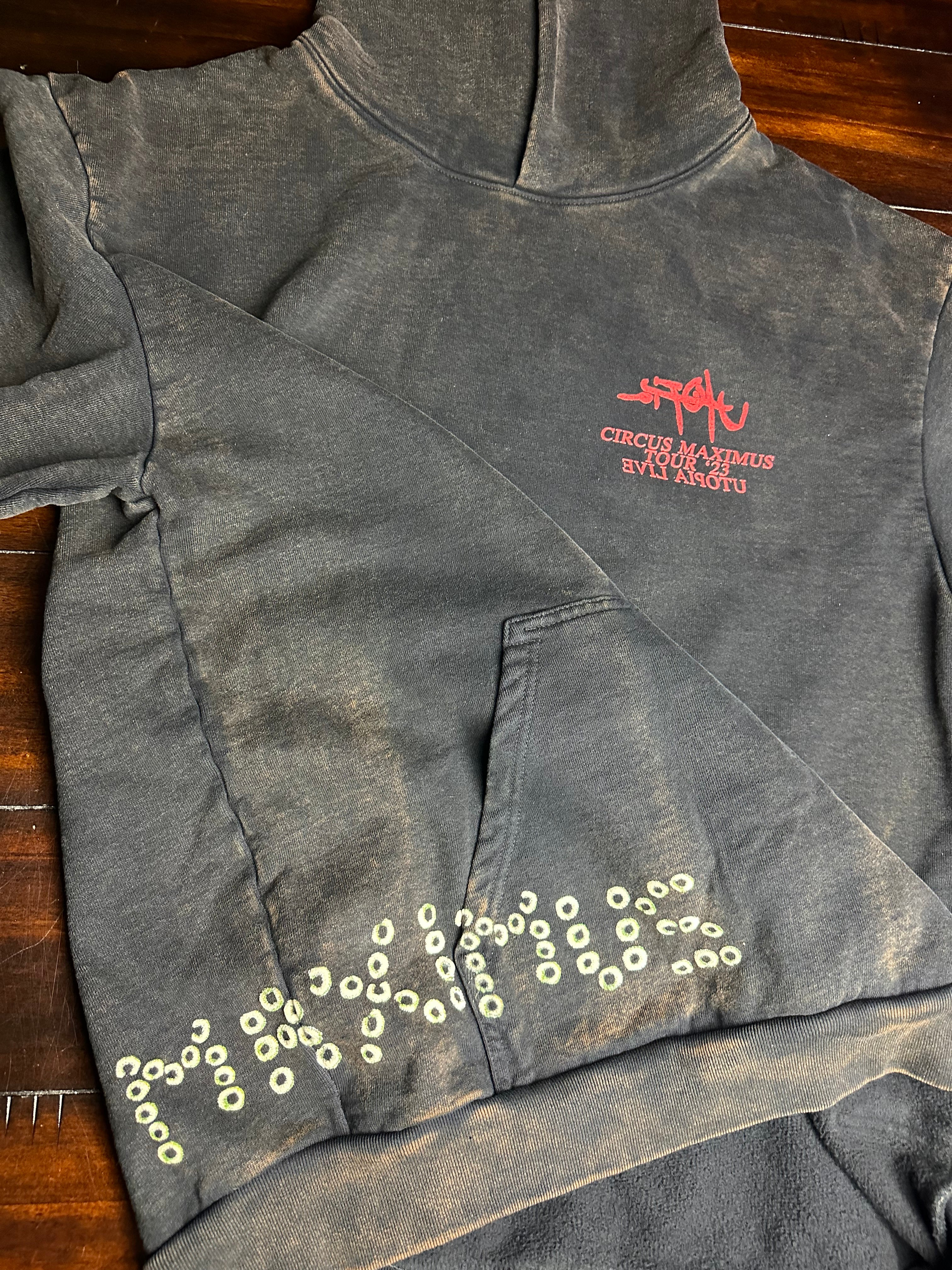 Travis Scott Utopia Tour Maximus Black Washed Hoodie