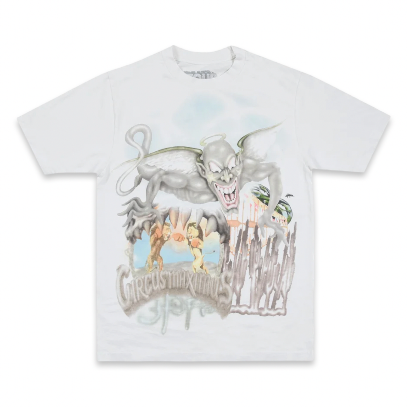 Travis Scott Europe Tour Utopia Circus White Tee