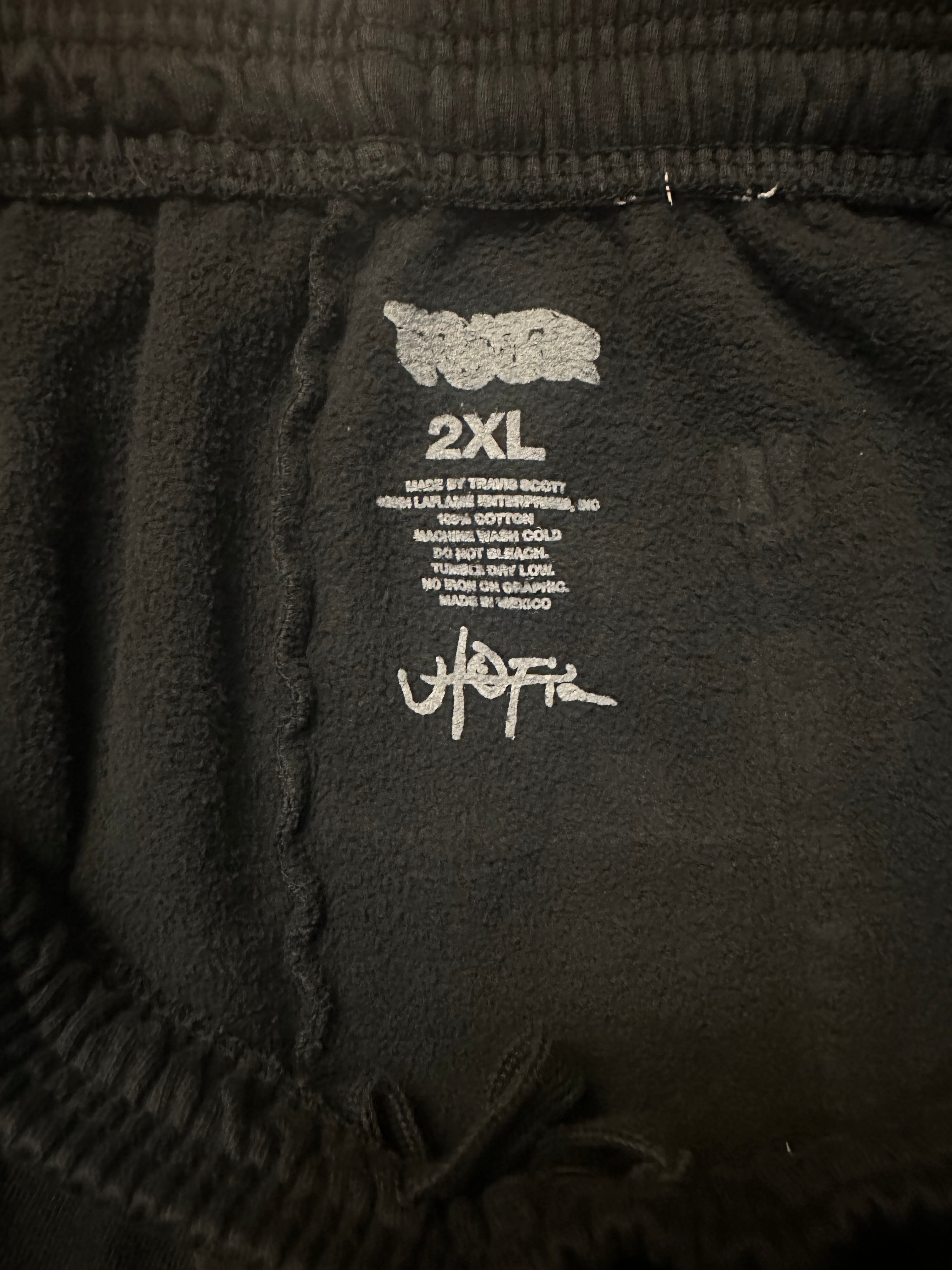 Travis Scott Utopia London UK Cross Black Washed Sweatshorts