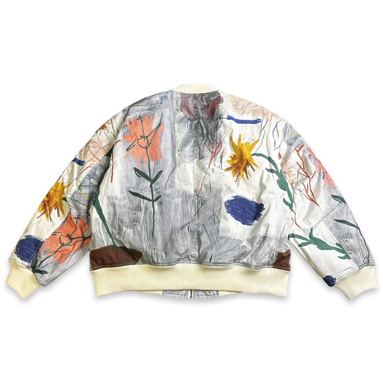 Who Decides War Multicolor Flower Bomber Puffer Jacket