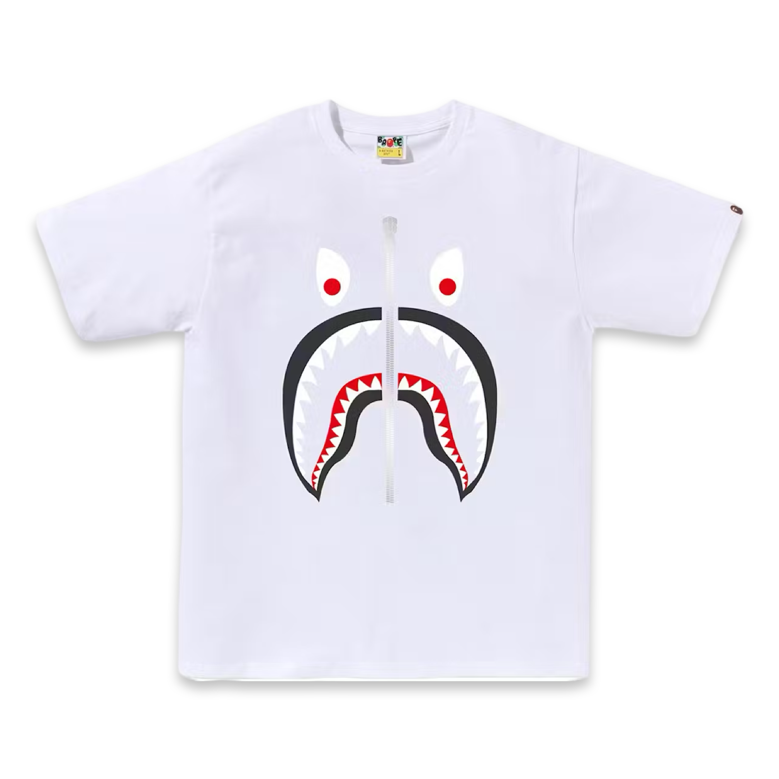 BAPE Mad Shark White Tee