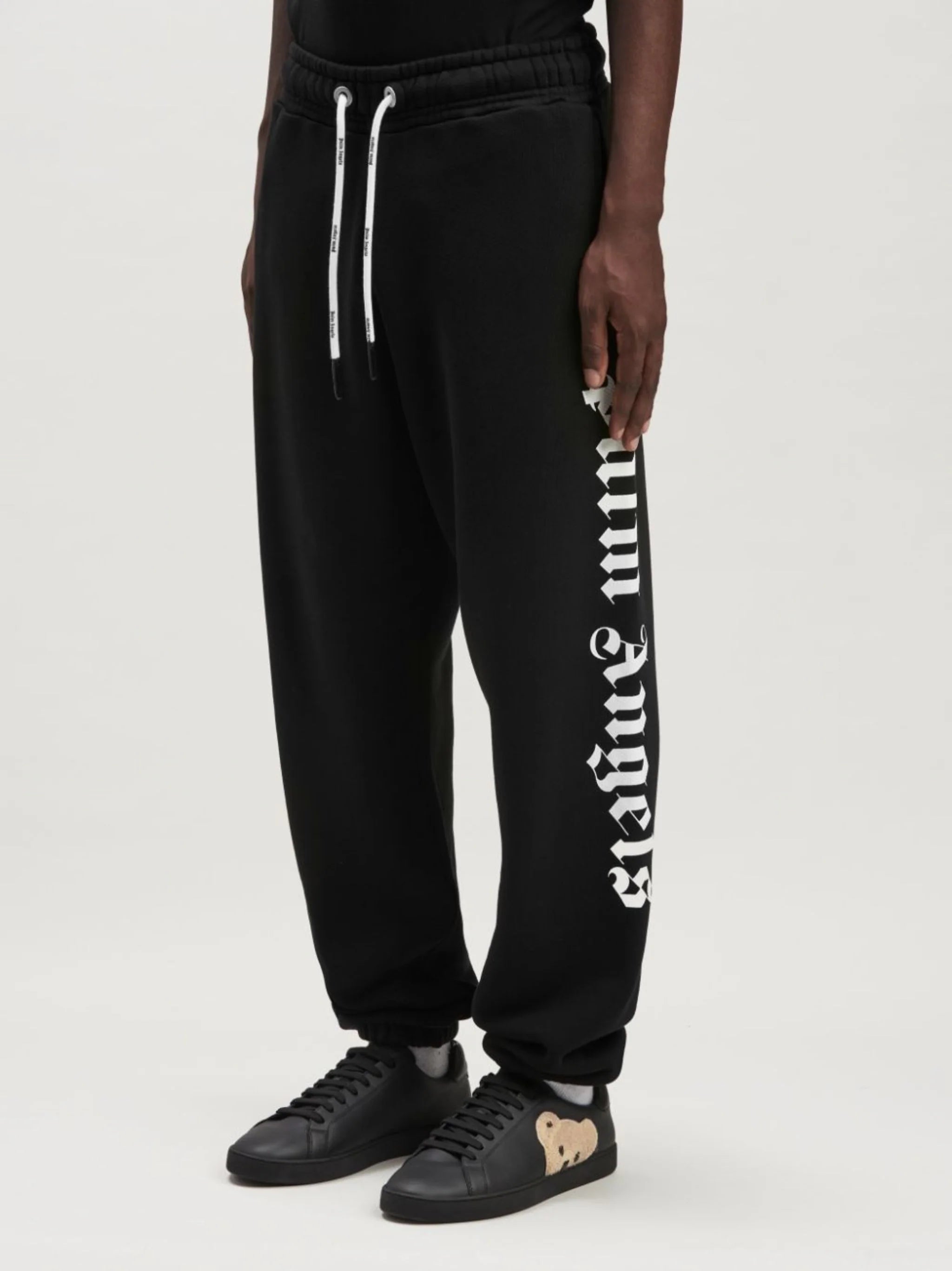 PALM ANGELS Side Logo Black Sweatpants