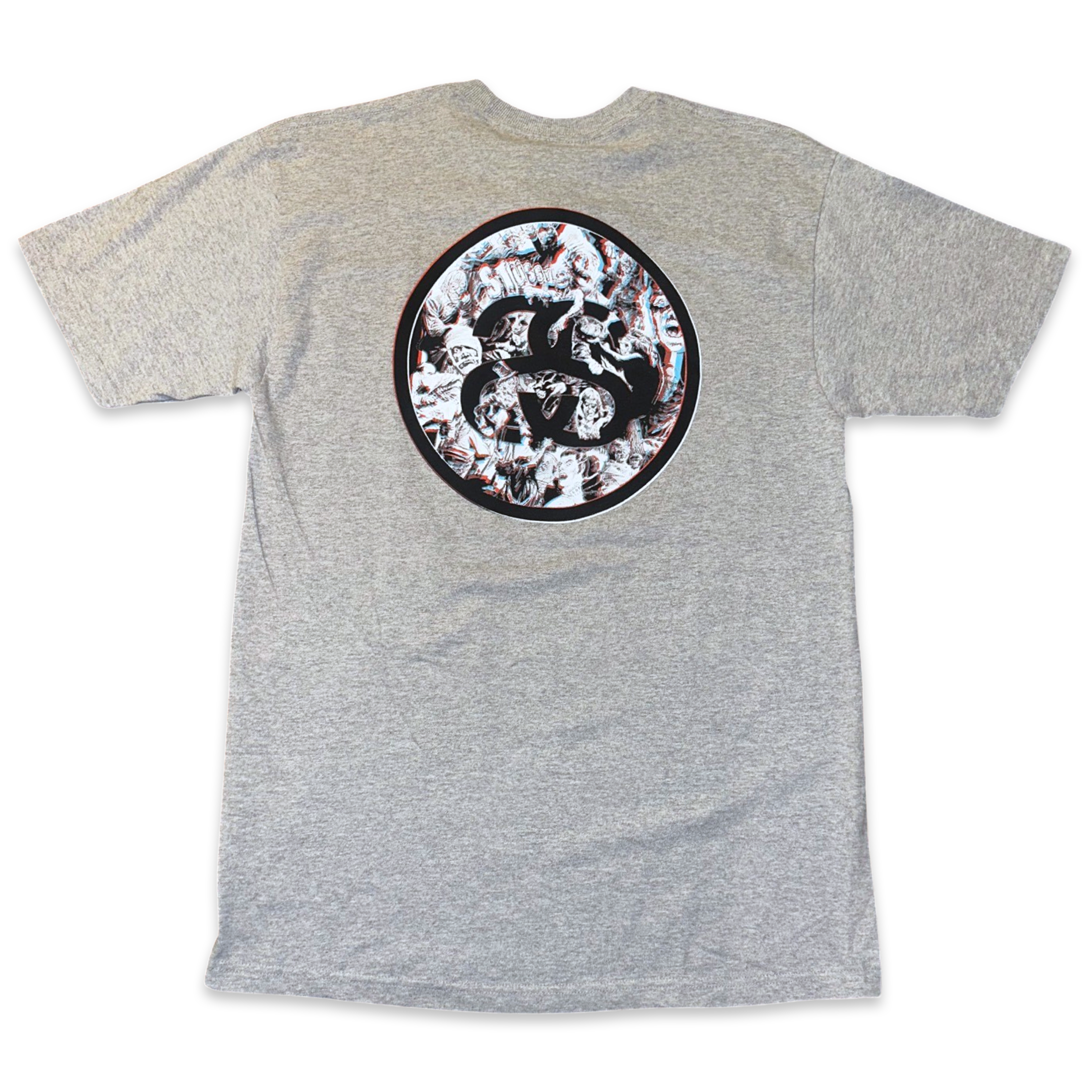 STUSSY Creepy 3D Grey Tee