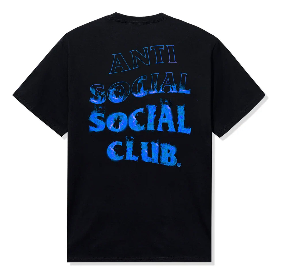 ASSC Blue Flames Black Tee