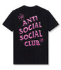 ASSC Pink Flowers Black Tee