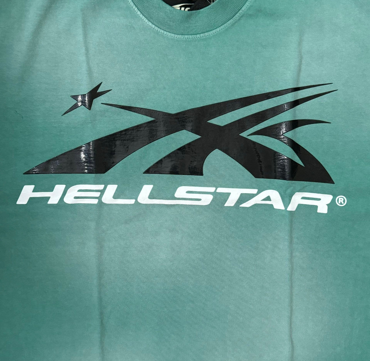 HELLSTAR 11 Unreleased Classic Logo Green Washed Tee