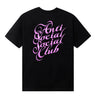 ASSC Pink Eyelash Black Tee